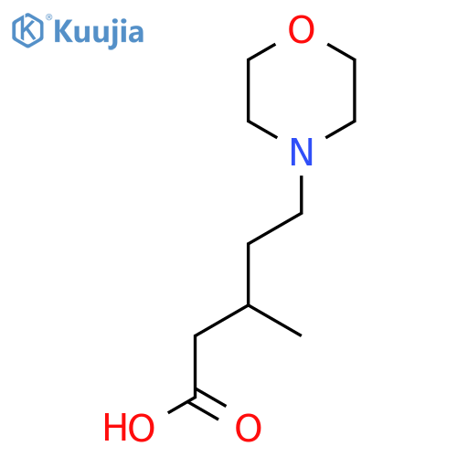 3-methyl-5-(morpholin-4-yl)pentanoic acid structure
