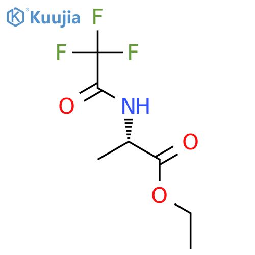 L-Alanine, N-(trifluoroacetyl)-, ethyl ester structure