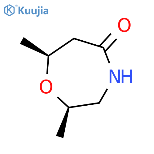 1,4-Oxazepin-5(2H)-one, tetrahydro-2,7-dimethyl-, (2R,7S)- structure