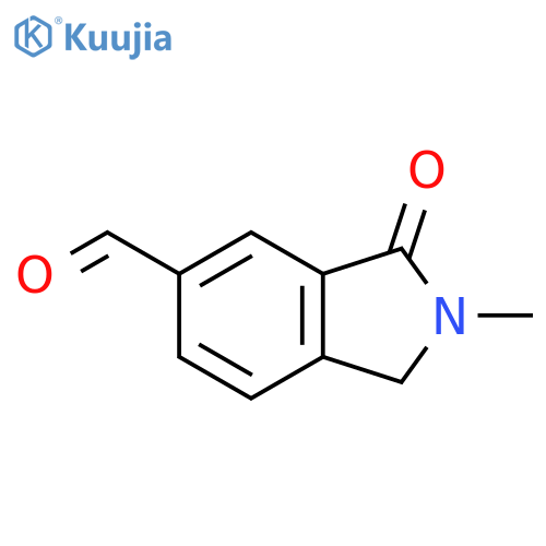 2-methyl-3-oxo-2,3-dihydro-1H-isoindole-5-carbaldehyde structure