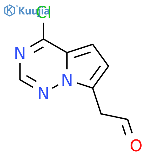 2-{4-chloropyrrolo[2,1-f][1,2,4]triazin-7-yl}acetaldehyde structure