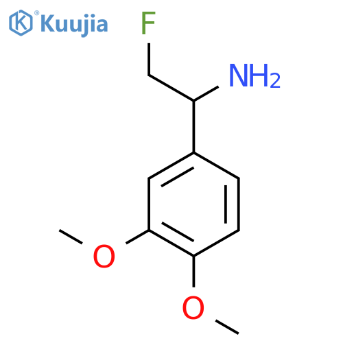 1-(3,4-dimethoxyphenyl)-2-fluoroethan-1-amine structure
