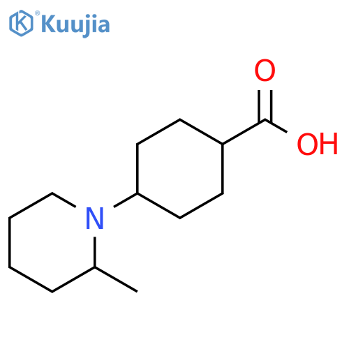 4-(2-methylpiperidin-1-yl)cyclohexane-1-carboxylic acid structure
