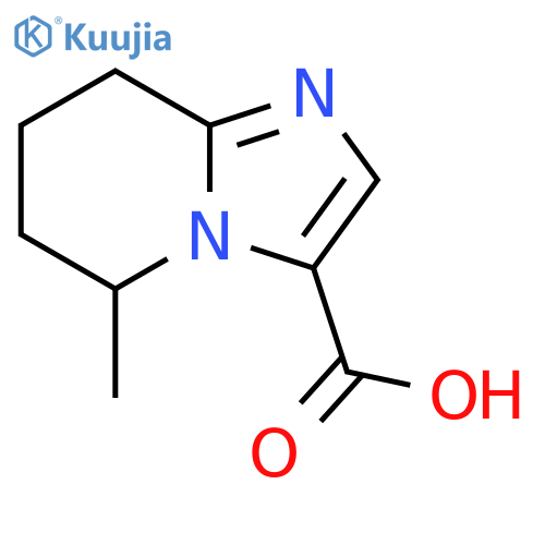 5-methyl-5H,6H,7H,8H-imidazo1,2-apyridine-3-carboxylic acid structure