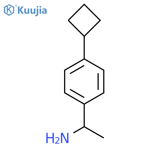 1-(4-cyclobutylphenyl)ethan-1-amine structure