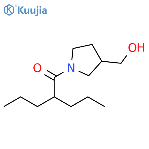 1-[3-(hydroxymethyl)pyrrolidin-1-yl]-2-propylpentan-1-one structure