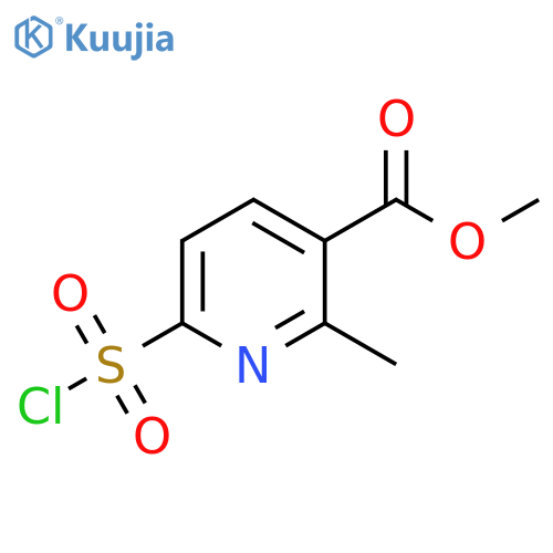 methyl 6-(chlorosulfonyl)-2-methylpyridine-3-carboxylate structure