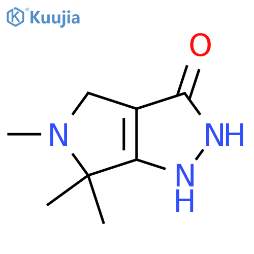 5,6,6-trimethyl-1H,2H,3H,4H,5H,6H-pyrrolo[3,4-c]pyrazol-3-one structure
