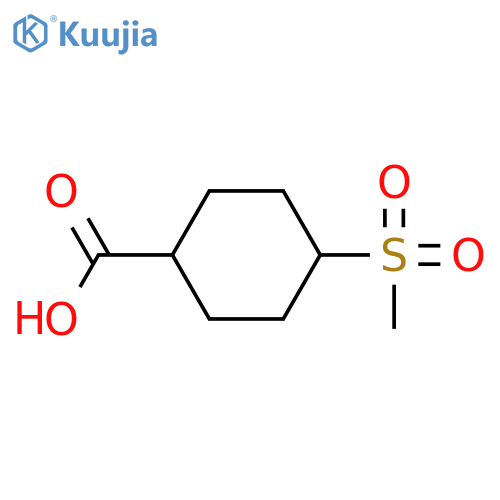 4-(methylsulfonyl)cyclohexanecarboxylic acid structure