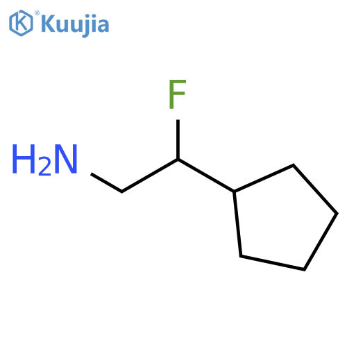 2-cyclopentyl-2-fluoroethan-1-amine structure