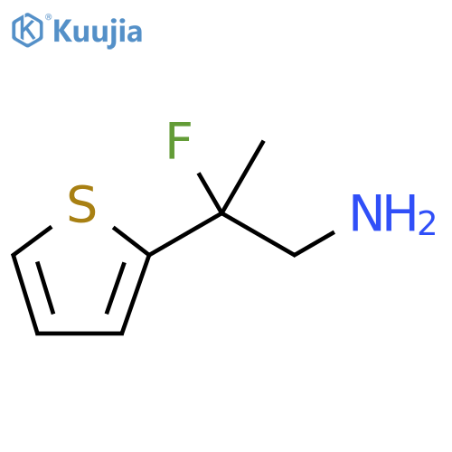 2-fluoro-2-(thiophen-2-yl)propan-1-amine structure