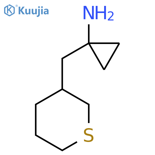 1-(thian-3-yl)methylcyclopropan-1-amine structure
