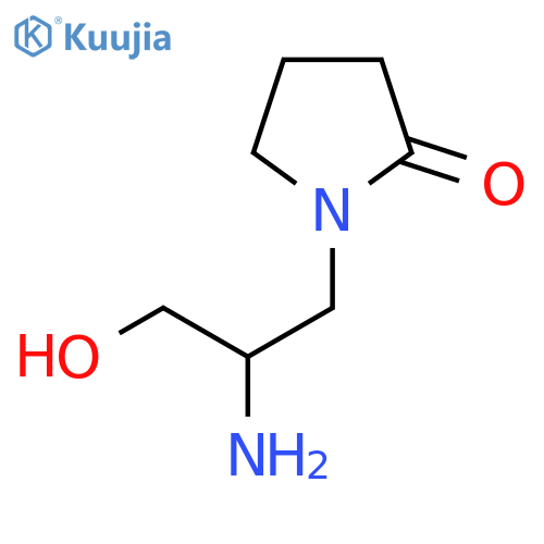 1-(2-Amino-3-hydroxypropyl)pyrrolidin-2-one structure