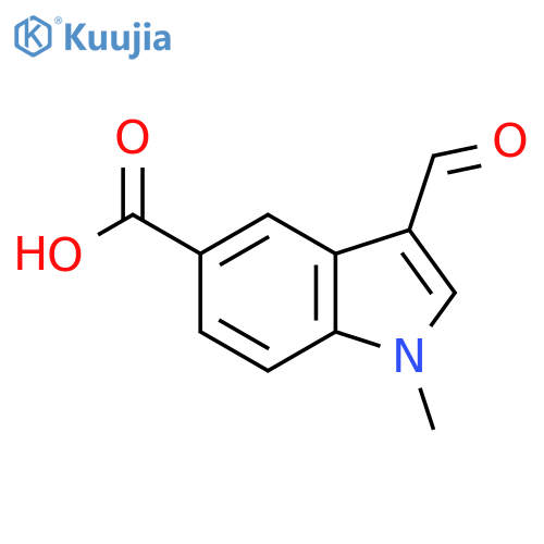 3-Formyl-1-methyl-1H-indole-5-carboxylic acid structure