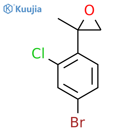 2-(4-Bromo-2-chlorophenyl)-2-methyloxirane structure