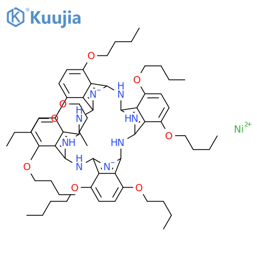 Nickel,[1,4,8,11,15,18,22,25-octabutoxy-29H,31H-phthalocyaninato(2-)-kN29,kN30,kN31,kN32]-, (SP-4-1)- structure
