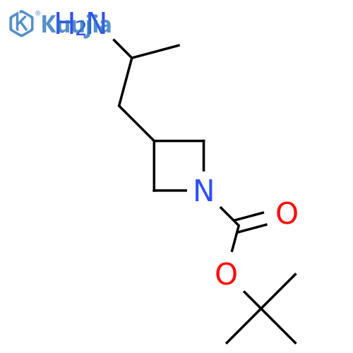 tert-Butyl 3-(2-aminopropyl)azetidine-1-carboxylate structure