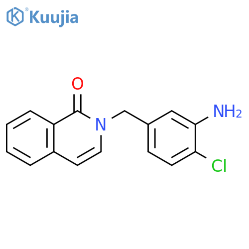 2-(3-Amino-4-chlorophenyl)methyl-1,2-dihydroisoquinolin-1-one structure
