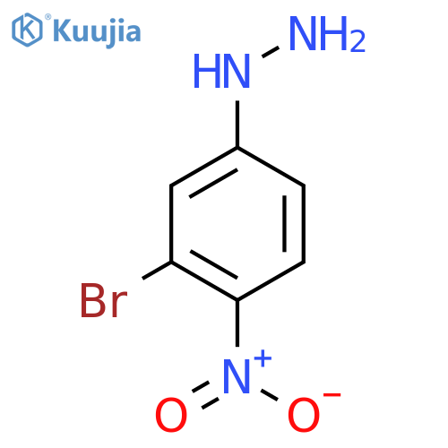 3-Bromo-4-nitrophenylhydrazine structure