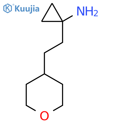1-2-(oxan-4-yl)ethylcyclopropan-1-amine structure