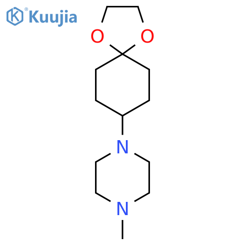 1-Methyl-4-(1,4-dioxaspiro[4.5]decan-8-yl)piperazine structure