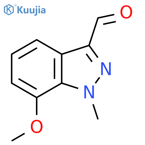 7-Methoxy-1-methyl-indazole-3-carbaldehyde structure