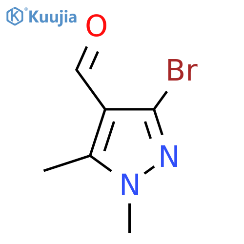 3-Bromo-1,5-dimethyl-1H-pyrazole-4-carbaldehyde structure