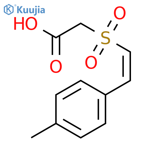 Acetic acid, [[(1Z)-2-(4-methylphenyl)ethenyl]sulfonyl]- structure