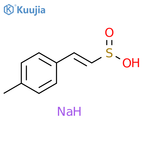 Ethenesulfinic acid, 2-(4-methylphenyl)-, sodium salt (1:1), (1E)- structure