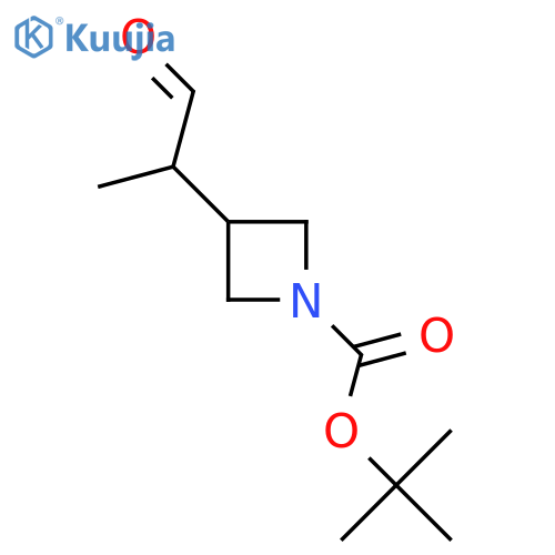 tert-butyl 3-(1-oxopropan-2-yl)azetidine-1-carboxylate structure