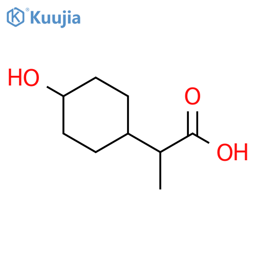 2-(4-hydroxycyclohexyl)propanoic acid structure