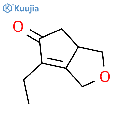 1H-Cyclopenta[c]furan-5(3H)-one, 6-ethyl-3a,4-dihydro- structure