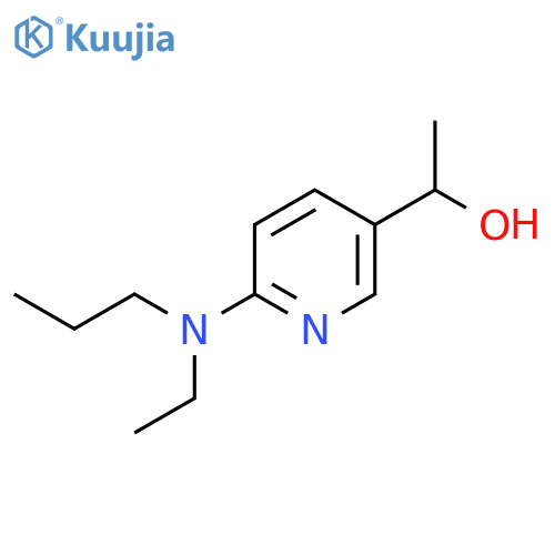 3-Pyridinemethanol, 6-(ethylpropylamino)-α-methyl- structure
