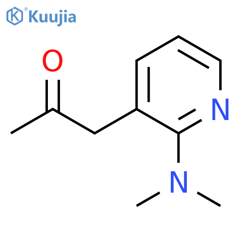 1-2-(dimethylamino)pyridin-3-ylpropan-2-one structure