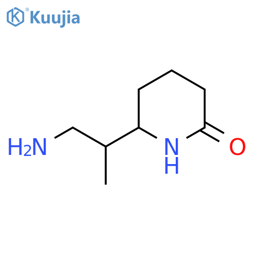 6-(1-Aminopropan-2-yl)piperidin-2-one structure