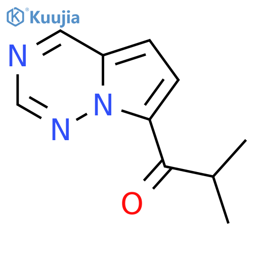2-methyl-1-{pyrrolo[2,1-f][1,2,4]triazin-7-yl}propan-1-one structure