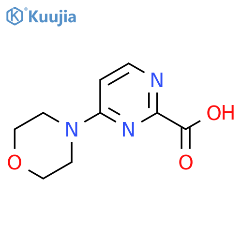 4-(morpholin-4-yl)pyrimidine-2-carboxylic acid structure
