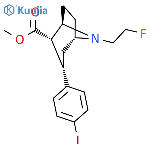 8-Azabicyclo[3.2.1]octane-2-carboxylicacid, 8-(2-fluoroethyl)-3-(4-iodophenyl)-, methyl ester, (1R,2S,3S,5S)- structure