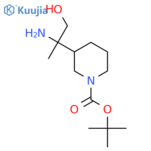 tert-butyl 3-(2-amino-1-hydroxypropan-2-yl)piperidine-1-carboxylate structure