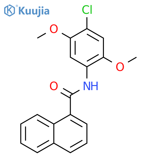 N-(4-Chloro-2,5-dimethoxyphenyl)-1-naphthamide structure
