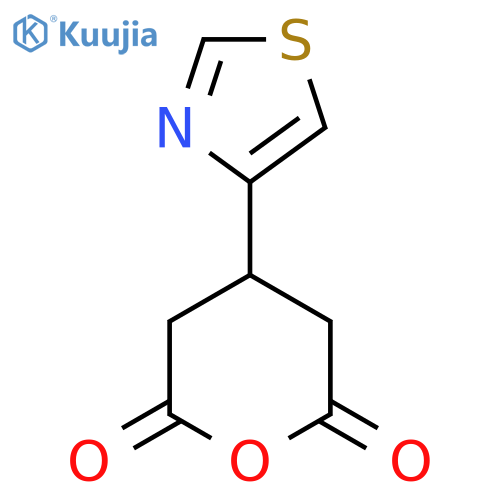 4-(1,3-thiazol-4-yl)oxane-2,6-dione structure