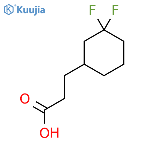 3-(3,3-Difluorocyclohexyl)propanoic acid structure