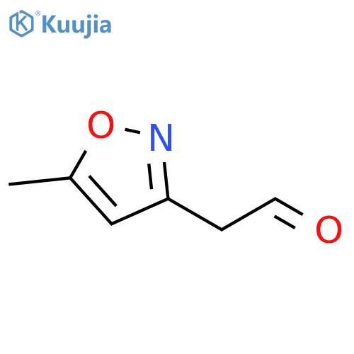 2-(5-methyl-1,2-oxazol-3-yl)acetaldehyde structure