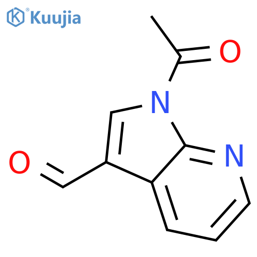 1-acetyl-1H-pyrrolo[2,3-b]pyridine-3-carbaldehyde structure