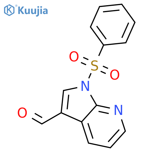 1-(Phenylsulfonyl)-1H-pyrrolo[2,3-b]pyridine-3-carbaldehyde structure