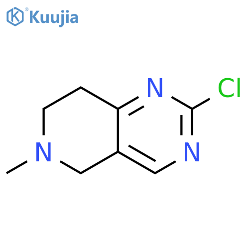 2-chloro-6-methyl-5H,6H,7H,8H-pyrido[4,3-d]pyrimidine structure
