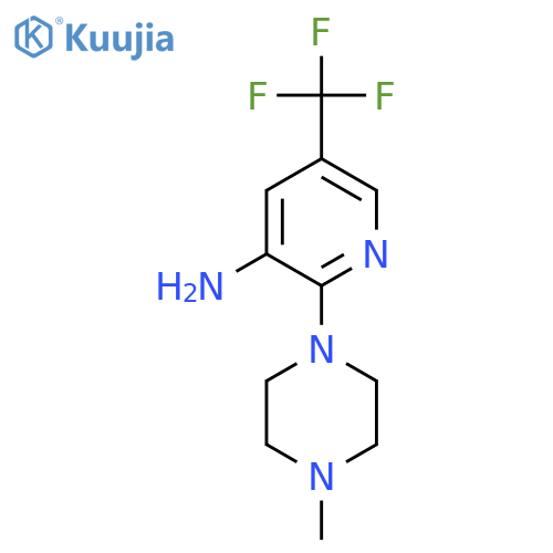 2-(4-Methylpiperazin-1-yl)-5-(trifluoromethyl)pyridin-3-amine structure