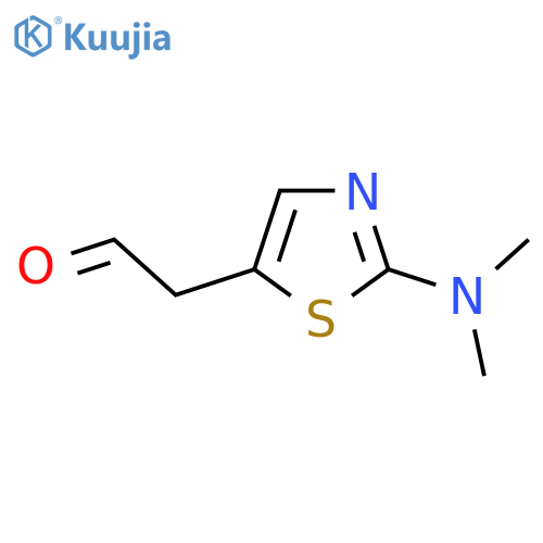 2-2-(dimethylamino)-1,3-thiazol-5-ylacetaldehyde structure