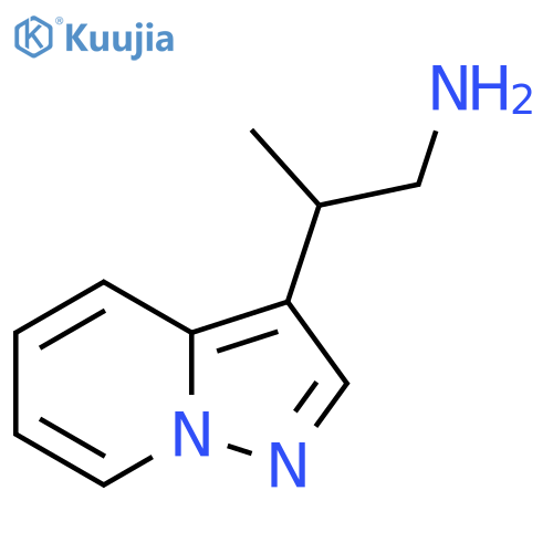 2-{pyrazolo1,5-apyridin-3-yl}propan-1-amine structure