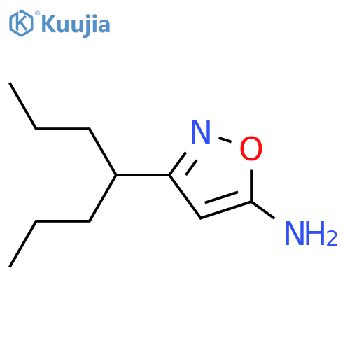 3-(heptan-4-yl)-1,2-oxazol-5-amine structure